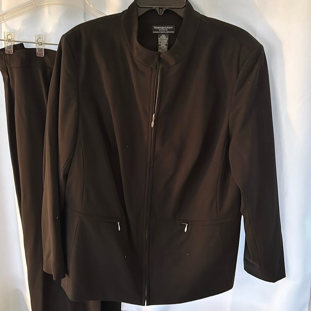 Women’s pant suit.   Jacket size 16 pants size 14.